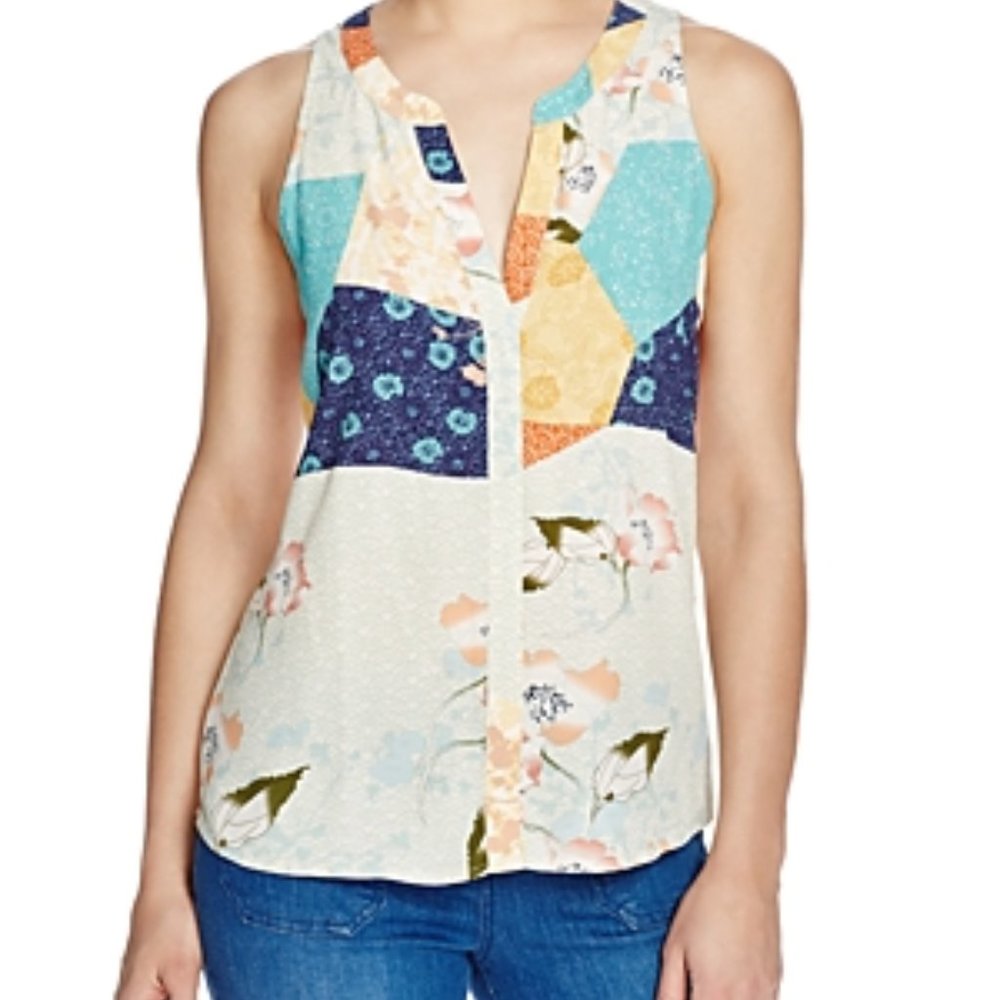 Sanctuary L Far East Rising Sleeveless Top